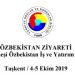 Özbekistan Ziyareti , 4-5 Ekim 2019