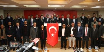 Türkiye Odalar ve Borsalar Birliği öncülüğünde 81 ilde eş zamanlı olarak düzenlenen ortak basın toplantısı Mersin ve İlçelerinde bulunan sivil toplum kuruluşları başkanlarının katılımı ile yapıldı.