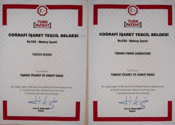 Tarsus Fındık Lahmacunu ve Tarsus Kebabı da artık tescilli