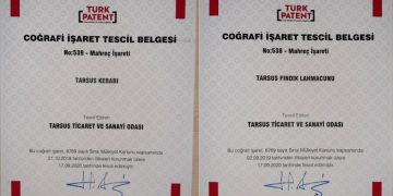 Tarsus Fındık Lahmacunu ve Tarsus Kebabı da artık tescilli