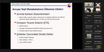 TSO üyelerine Avrupa Yeşil Mutabakatı anlatıldı