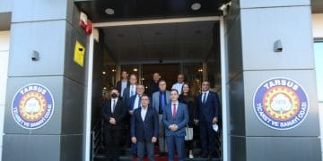 Çek Cumhuriyeti Güney Moravia Bölge Valisi Jan Grolich, Tarsus TSO’yu ziyaret etti.